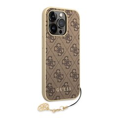 Guess 4G Charms Case for iPhone 14 Pro Brown цена и информация | Чехлы для телефонов | kaup24.ee