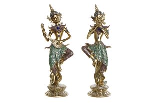 Dekoratiivkuju DKD Home Decor Kuldne Buddha Vaik (2 pcs) (14 x 11 x 41 cm) hind ja info | Sisustuselemendid | kaup24.ee