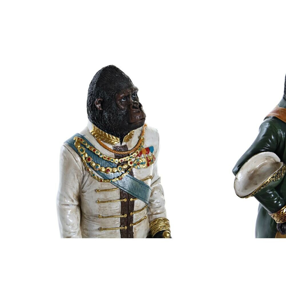 Dekoratiivkuju DKD Home Decor Vaik Gorilla (15.5 x 13.5 x 40.5 cm) (2 pcs) hind ja info | Sisustuselemendid | kaup24.ee