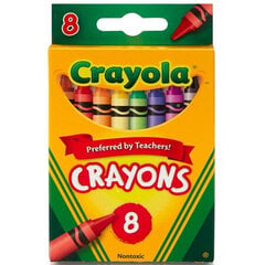Crayola, 8 Kriiti цена и информация | Принадлежности для рисования, лепки | kaup24.ee