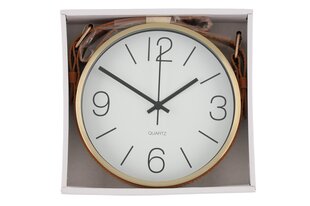 4Living настенные часы Key West, 17 см, золотистые цена и информация | Часы | kaup24.ee
