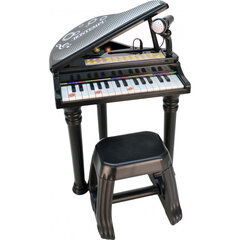 Electronic Grand пианино с ножками, стулом и микрофоном цена и информация | Игрушки для девочек | kaup24.ee