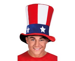 Karnevali müts Uncle Sam Hat 04226 цена и информация | Карнавальные костюмы | kaup24.ee