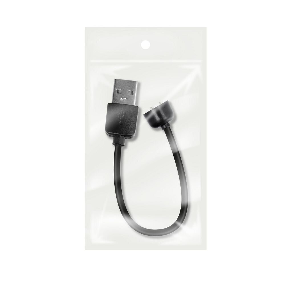 USB-kaabel Xiaomi Mi Band 5 / Mi Band 6 laadimiseks 15±1cm must цена и информация | Nutikellade ja nutivõrude tarvikud | kaup24.ee
