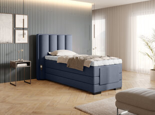 Кровать NORE Veros, 90x200 см, синяя цена и информация | Кровати | kaup24.ee