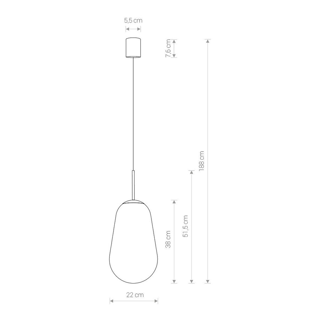 Rippvalgusti Nowodvorski PEAR M 8672 цена и информация | Rippvalgustid | kaup24.ee