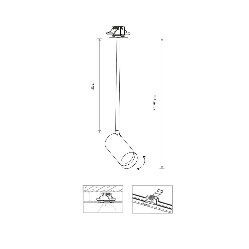 Laevalgusti Nowodvorski Mono SURFACE LONG M 7742 hind ja info | Laelambid | kaup24.ee