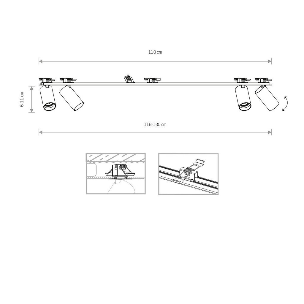 Laevalgusti Nowodvorski Mono SURFACE 7692 hind ja info | Laelambid | kaup24.ee