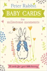 Peter Rabbit Baby Cards: for Milestone Moments цена и информация | Книги для малышей | kaup24.ee