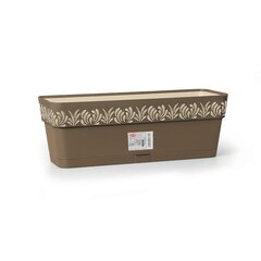 Lillekast Self-watering planter Gaia, pruun, plastmass (19 x 17 x 49,5 cm) hind ja info | Dekoratiivsed lillepotid | kaup24.ee