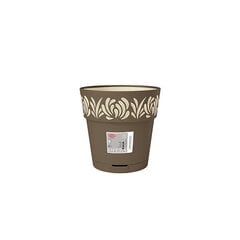 Lillepott Self-watering pot Gaia, pruun, plastmass (15 x 15 x 15 cm) цена и информация | Вазоны | kaup24.ee