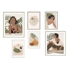 Набор из шести рамок DKD Home Decor (6 pcs) (30 x 2 x 40 cm) цена и информация | Картины, живопись | kaup24.ee