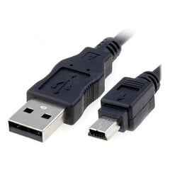 USB 2.0 A-Mini USB B Kaabel NANOCABLE 10.01.0402 1,8 m Must hind ja info | Kaablid ja juhtmed | kaup24.ee