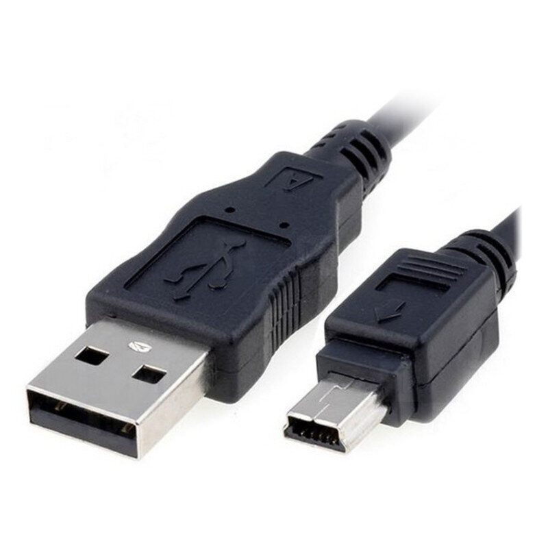 USB 2.0 A-Mini USB B Kaabel NANOCABLE 10.01.0402 1,8 m Must цена и информация | Kaablid ja juhtmed | kaup24.ee