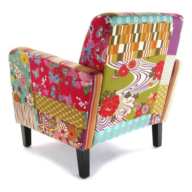 Tugitool Versa Patchwork Puuvill (77 x 71 x 65 cm) цена и информация | Tugitoolid ja tugitoolvoodid | kaup24.ee