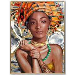 Картина DKD Home Decor Африканка (63 x 3.5 x 93 см) (2 шт.) цена и информация | Картины, живопись | kaup24.ee