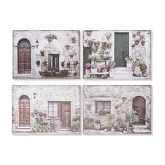 Картина DKD Home Decor, Полотно, дом (4 шт.) (70 x 1.8 x 50 cm) цена и информация | Картины, живопись | kaup24.ee