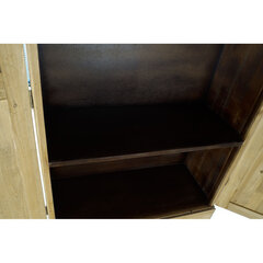 Шкаф DKD Home Decor Ель, чёрный металл, коричневый (80 x 35 x 176 см) цена и информация | Шкафы | kaup24.ee