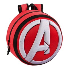 3D-kooliseljakott The Avengers Punane Must Valge (31 x 31 x 10 cm) hind ja info | Koolikotid, sussikotid | kaup24.ee