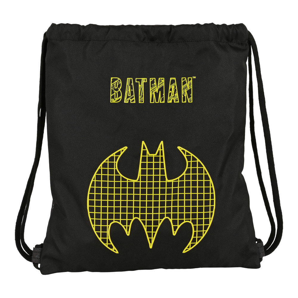 Laste seljakott Batman Comix Must Kollane (35 x 40 x 1 cm) цена и информация | Koolikotid, sussikotid | kaup24.ee