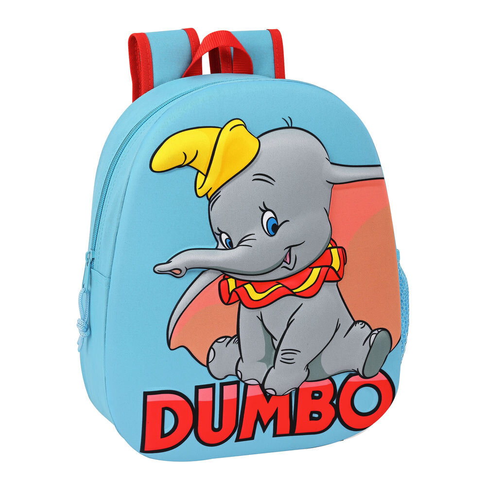3D-kooliseljakott Disney Dumbo Punane Helesinine цена и информация | Koolikotid, sussikotid | kaup24.ee