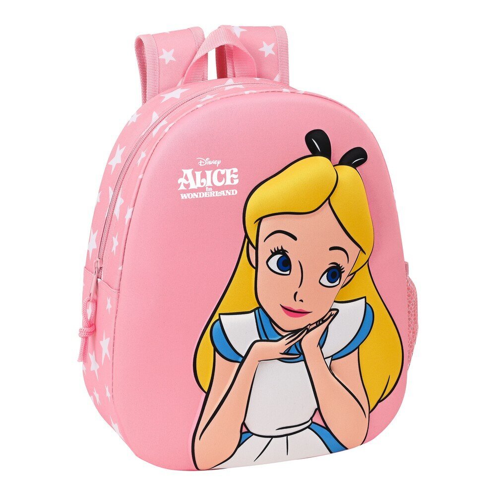 3D-kooliseljakott Disney Alice in Wonderland Roosa hind ja info | Koolikotid, sussikotid | kaup24.ee