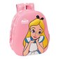 3D-kooliseljakott Disney Alice in Wonderland Roosa hind ja info | Koolikotid, sussikotid | kaup24.ee