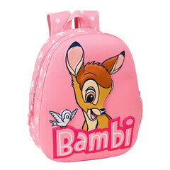 3D-kooliseljakott Disney Bambi Roosa цена и информация | Школьные рюкзаки, спортивные сумки | kaup24.ee