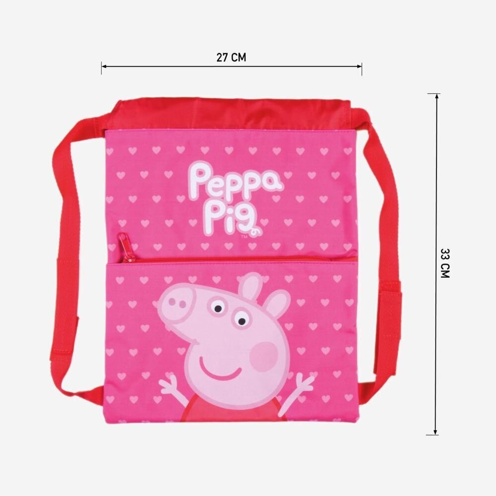 Laste seljakott Peppa Pig Roosa (27 x 33 x cm) hind ja info | Koolikotid, sussikotid | kaup24.ee