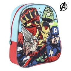 3D-kooliseljakott The Avengers (26 x 31 x 10 cm) Sinine hind ja info | Koolikotid, sussikotid | kaup24.ee