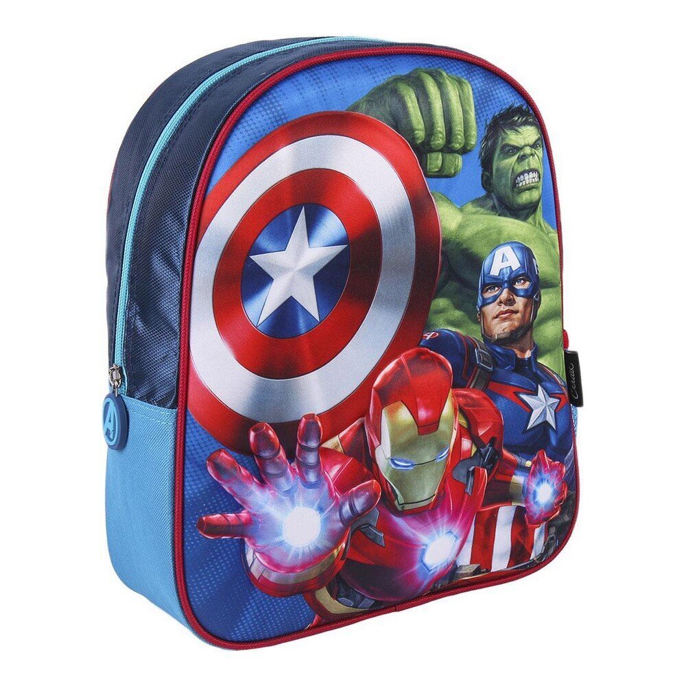 3D-kooliseljakott The Avengers Sinine (25 x 31 x 10 cm) hind ja info | Koolikotid, sussikotid | kaup24.ee