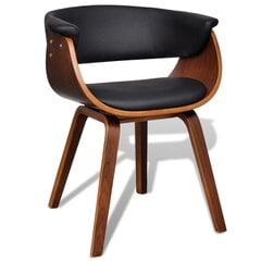 Современного дизайна, из искусственной кожи, деревянный обеденный стул цена и информация | Стулья для кухни и столовой | kaup24.ee
