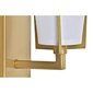Seinalamp DKD Home Decor 25W Kuldne Metall Polüester Valge 220 V (12 x 14 x 25 cm) hind ja info | Seinavalgustid | kaup24.ee