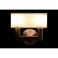 Настенный светильник DKD Home Decor, серебристый металл полиэстер, белый 220 В 40 Вт (25 x 14 x 24 см) цена и информация | Настенный светильник Конусы | kaup24.ee