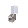 Настенный светильник DKD Home Decor, серебристый металл полиэстер, белый 220 В 40 Вт (12 x 10 x 22 см)