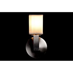 Настенный светильник DKD Home Decor, серебристый металл полиэстер, белый 220 В 40 Вт (12 x 10 x 22 см) цена и информация | Настенные светильники | kaup24.ee