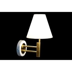 Настенный светильник DKD Home Decor 25Вт, позолоченный металл, полиэстер белый 220 В (19 x 25 x 30 см) цена и информация | Настенные светильники | kaup24.ee