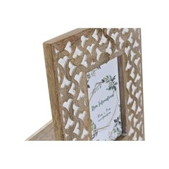 Fotoraam DKD Home Decor Kristall Pruun Valge Mangopuit Araablane (20,5 x 1,5 x 25,5 cm) цена и информация | Рамки, фотоальбомы | kaup24.ee