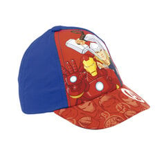 Laste nokamüts The Avengers Infinity 44-46 cm Punane Must hind ja info | Poiste mütsid, sallid, kindad | kaup24.ee