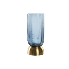 Vaas DKD Home Decor Kristall Sinine Kuldne Metall (12 x 12 x 28 cm) hind ja info | Vaasid | kaup24.ee