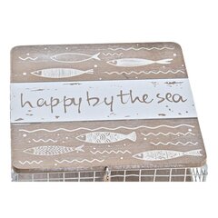 Dekoratiivne karp DKD Home Decor Metall Puit Valge (16 x 16 x 6 cm) цена и информация | Ящики для вещей | kaup24.ee