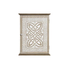 Võtmekapp DKD Home Decor Naturaalne MDF Valge (20 x 6,5 x 26 cm) цена и информация | Шкафчики в гостиную | kaup24.ee