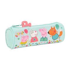 Цилиндрический школьный пенал Peppa Pig Cosy corner, светло-синий (20 x 7 x 7 см) цена и информация | Пеналы | kaup24.ee