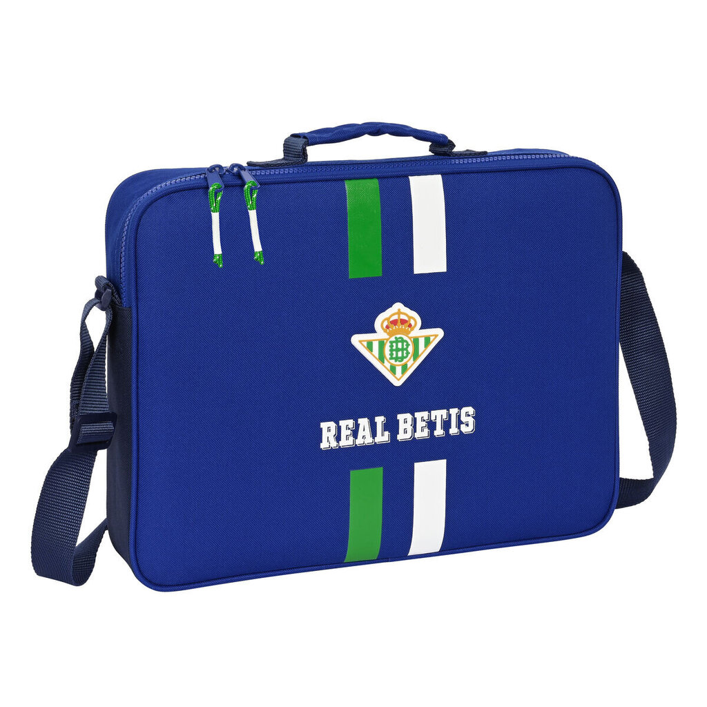 Kooli ranits Real Betis Balompié Sinine (38 x 28 x 6 cm) hind ja info | Koolikotid, sussikotid | kaup24.ee