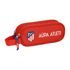 Kahe tõmblukuga pliiatsikarp Atlético Madrid Punane Meresinine (21 x 8 x 6 cm) цена и информация | Канцелярские товары | kaup24.ee