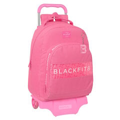 Школьный рюкзак с колесиками BlackFit8 Glow up, розовый (32 x 42 x 15 см) цена и информация | Школьные рюкзаки, спортивные сумки | kaup24.ee
