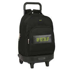 Школьный рюкзак с колесиками Safta Surf, чёрный (33 x 45 x 22 см) цена и информация | Школьные рюкзаки, спортивные сумки | kaup24.ee