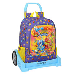 Школьный рюкзак с колесиками SuperThings Guardians of Kazoom, фиолетовый / жёлтый, 32 x 42 x 14 см цена и информация | Школьные рюкзаки, спортивные сумки | kaup24.ee