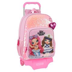 Школьный рюкзак с колесиками Na!Na!Na! Surprise Sparkles, розовый, 33 x 42 x 14 см цена и информация | Школьные рюкзаки, спортивные сумки | kaup24.ee
