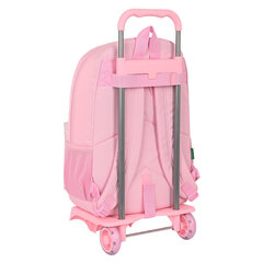 Школьный рюкзак с колесиками Benetton Vichy, розовый, 30 x 46 x 14 см цена и информация | Школьные рюкзаки, спортивные сумки | kaup24.ee
